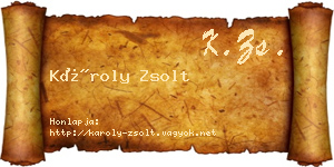 Károly Zsolt névjegykártya